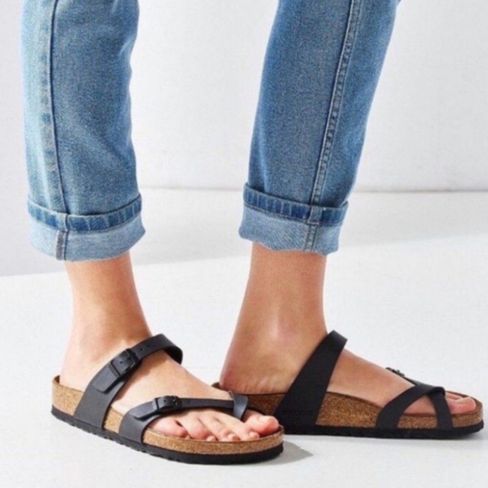 New Birkenstock Mayari Black Sandals